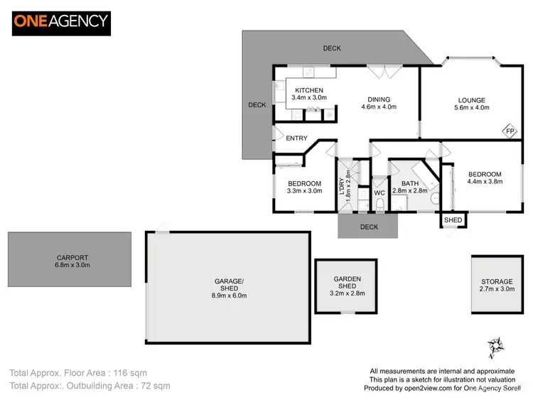 Floorplan of Homely rural property listing, 483A Carlton River Road, Carlton TAS 7173