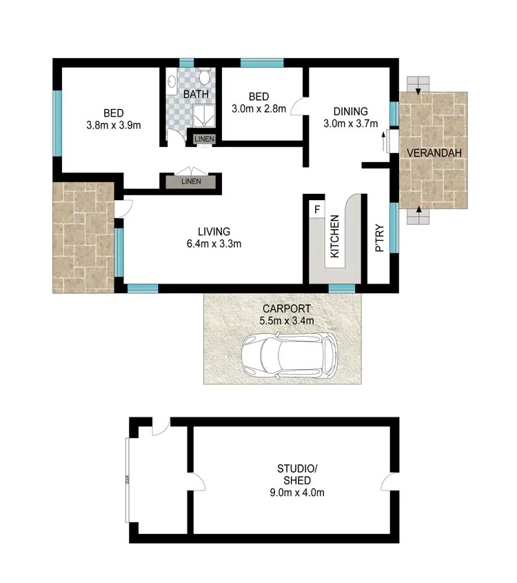 Floorplan of Homely house listing, 503 Ocean Drive, North Haven NSW 2443