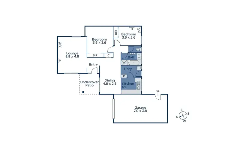 Floorplan of Homely unit listing, 2/11 Woodvale Road, Boronia VIC 3155