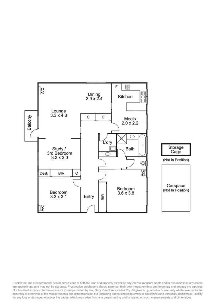 Floorplan of Homely apartment listing, 8/11 Lansdowne Road, St Kilda East VIC 3183