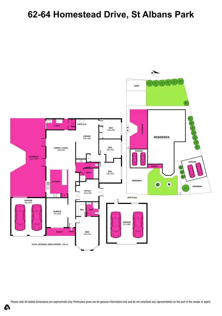 Floorplan of Homely house listing, 62-64 Homestead Drive, St Albans Park VIC 3219