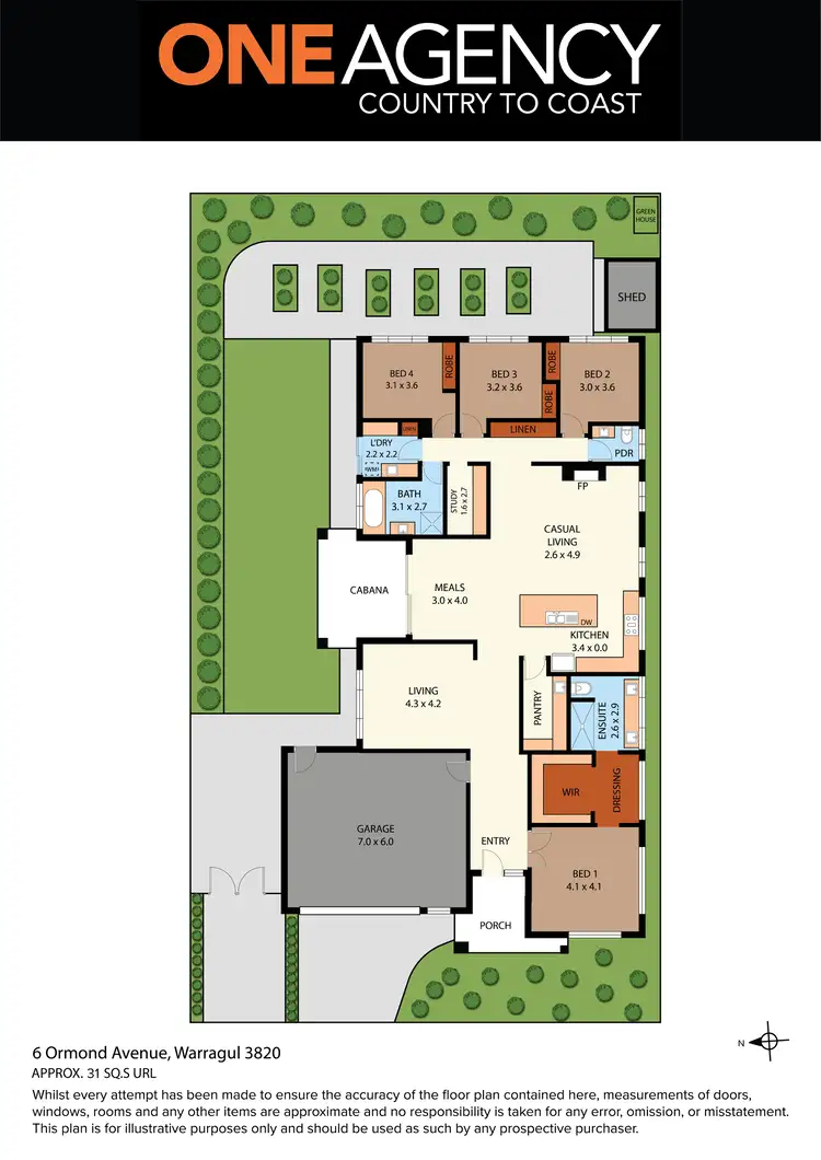 Floorplan of Homely house listing, 6 Ormond Avenue, Warragul VIC 3820