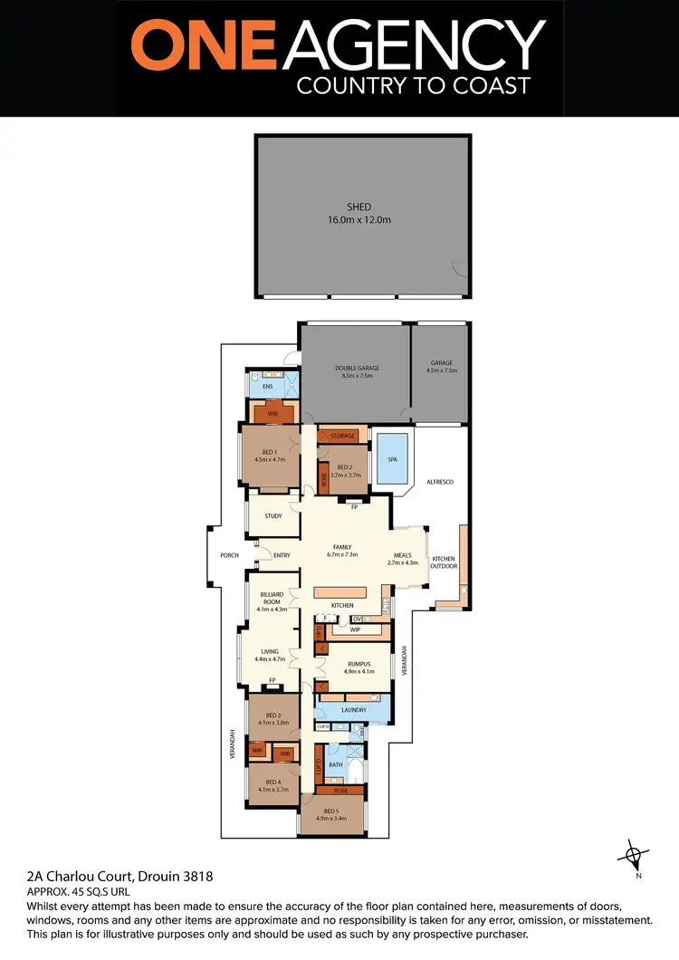 Floorplan of Homely house listing, 2A Charlou Court, Drouin VIC 3818