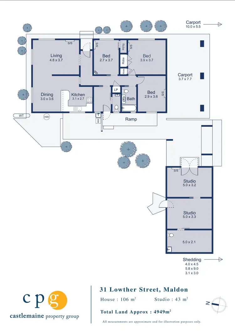 Floorplan of Homely house listing, 31 Lowther Street, Maldon VIC 3463