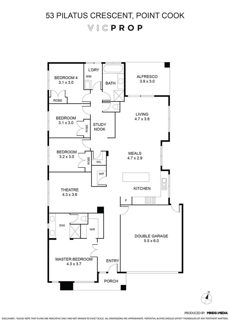 Floorplan of Homely house listing, 53 Pilatus Crescent, Point Cook VIC 3030