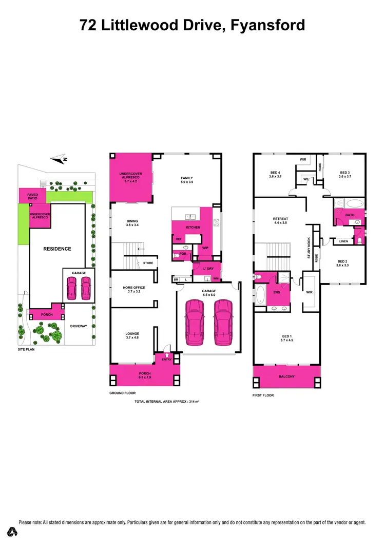 Floorplan of Homely house listing, 72 Littlewood Drive, Fyansford VIC 3218