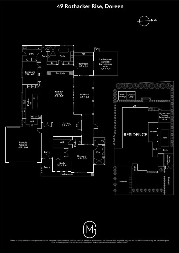 Floorplan of Homely house listing, 49 Rothacker Rise, Doreen VIC 3754
