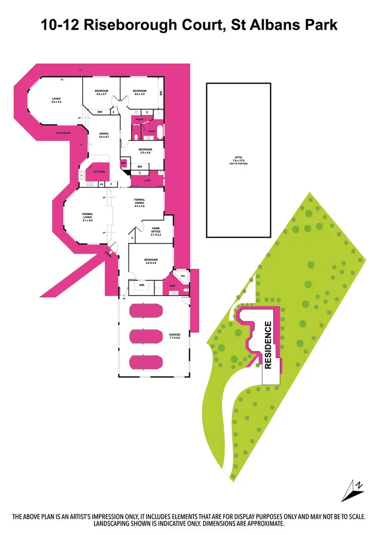 Floorplan of Homely house listing, 10-12 Riseborough Ct, St Albans Park VIC 3219