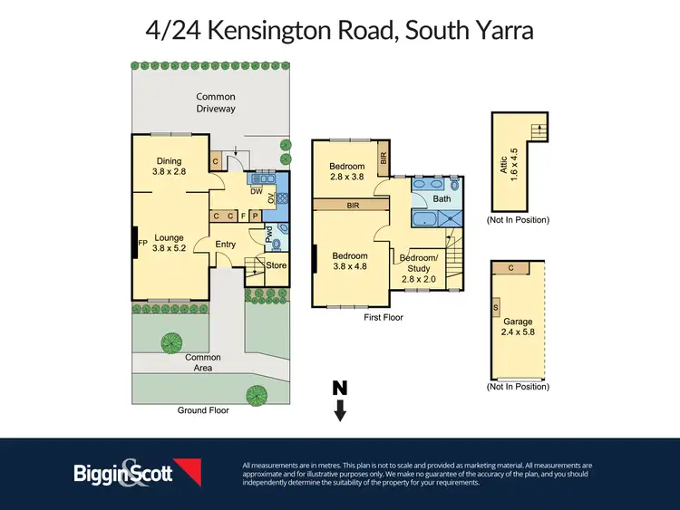 Floorplan of Homely townhouse listing, 4/24 Kensington Road, South Yarra VIC 3141