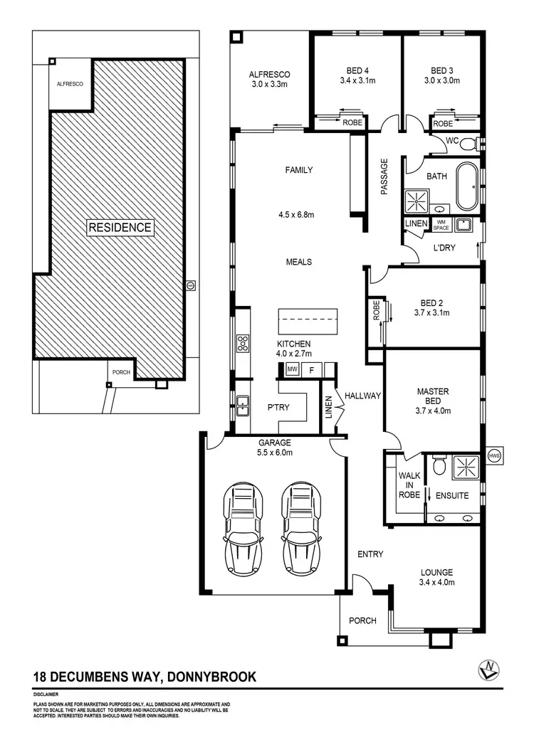 Floorplan of Homely house listing, 18 Decumbens Way, Donnybrook VIC 3064