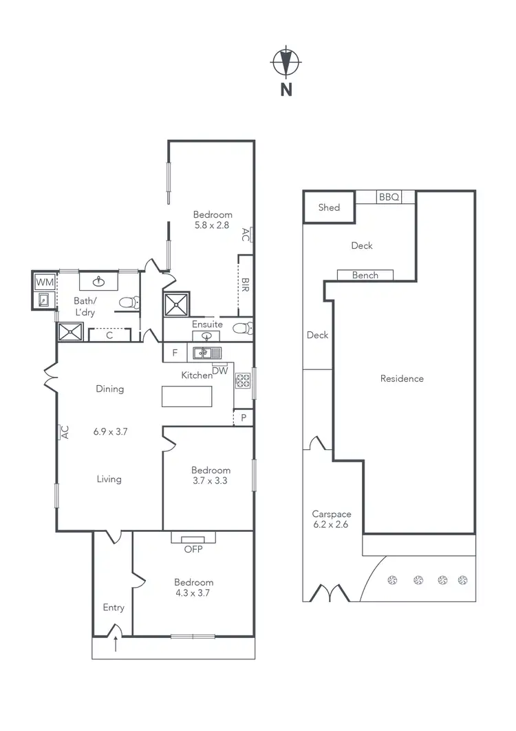 Floorplan of Homely house listing, 9 Walter Street, Seddon VIC 3011