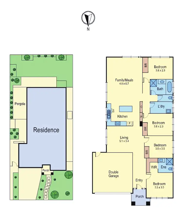 Floorplan of Homely house listing, 8 Morton Close, Doreen VIC 3754