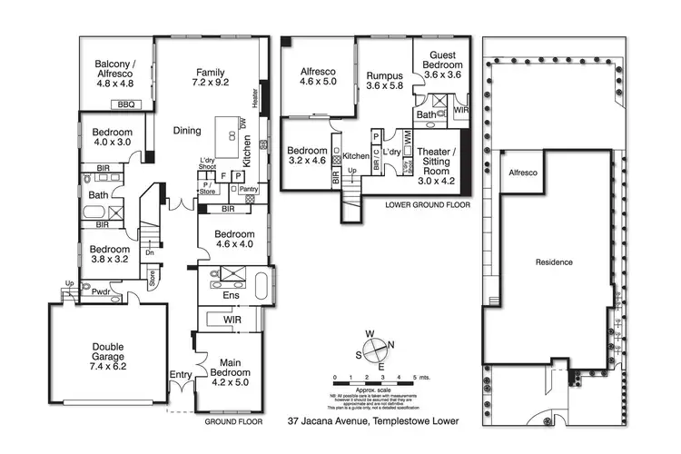 Floorplan of Homely house listing, 37 Jacana Avenue, Templestowe Lower VIC 3107