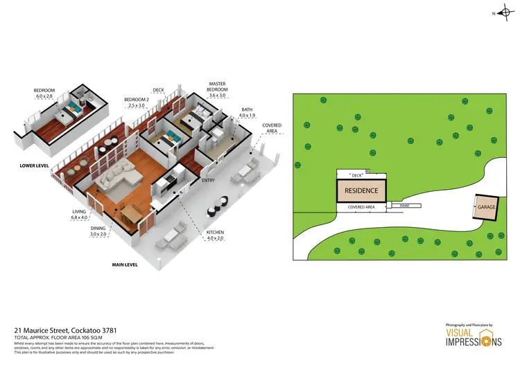 Floorplan of Homely house listing, 21 Maurice Street, Cockatoo VIC 3781