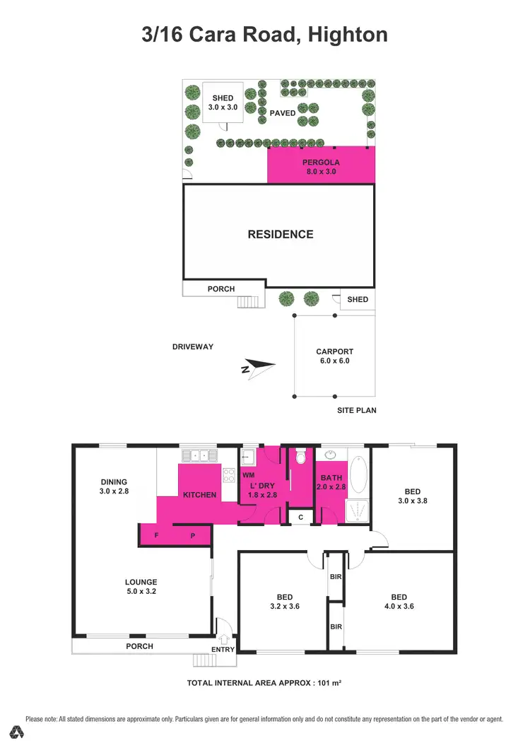 Floorplan of Homely house listing, 3/16 Cara Road, Highton VIC 3216