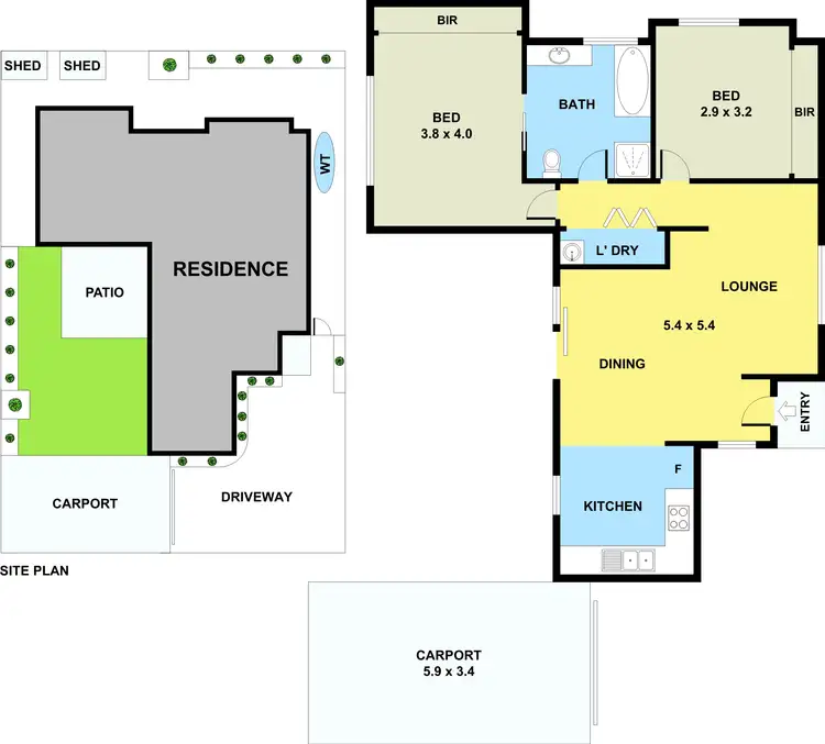 Floorplan of Homely unit listing, 3/84 Kathryn Road, Knoxfield VIC 3180