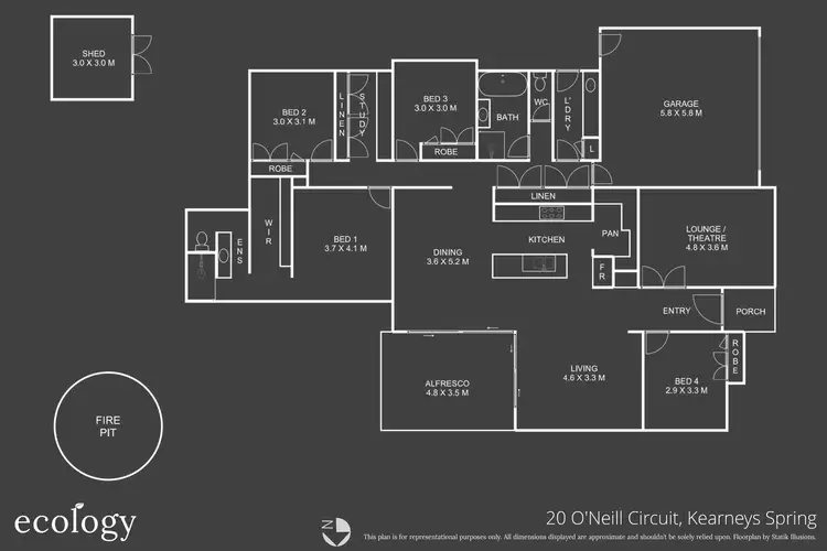 Floorplan of Homely house listing, 20 O'Neill Circuit, Kearneys Spring QLD 4350