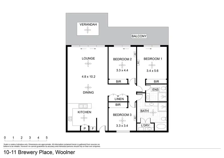 Floorplan of Homely apartment listing, 10/11 Brewery Place, Woolner NT 820