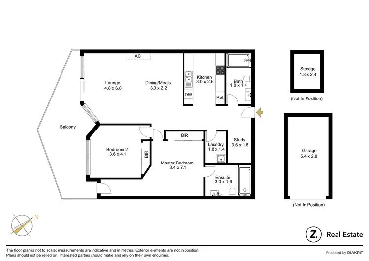 Floorplan of Homely apartment listing, 107/60 Edgewater Boulevard, Maribyrnong VIC 3032