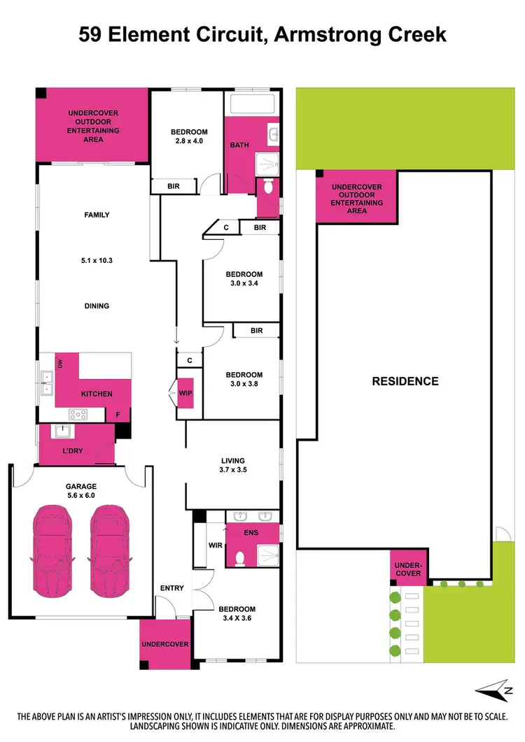 Floorplan of Homely house listing, 59 Element Circuit, Armstrong Creek VIC 3217