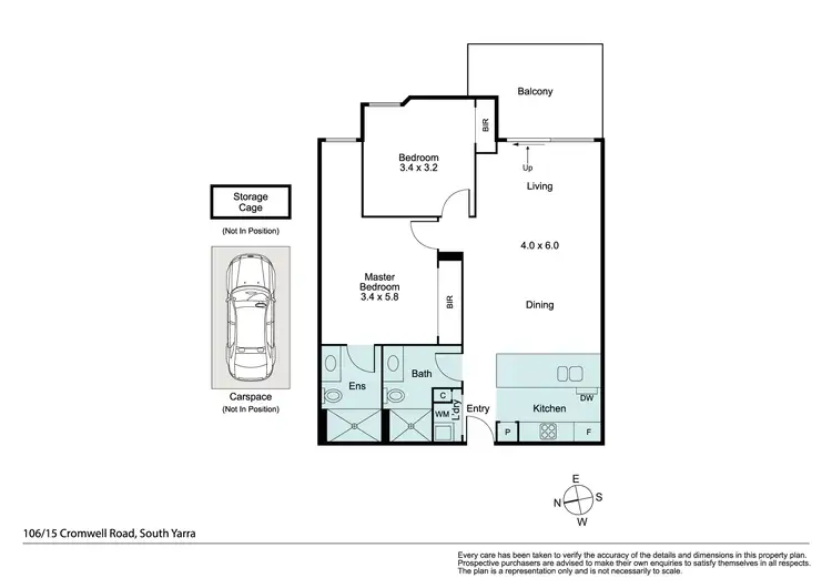 Floorplan of Homely apartment listing, 106/15 Cromwell Road, South Yarra VIC 3141
