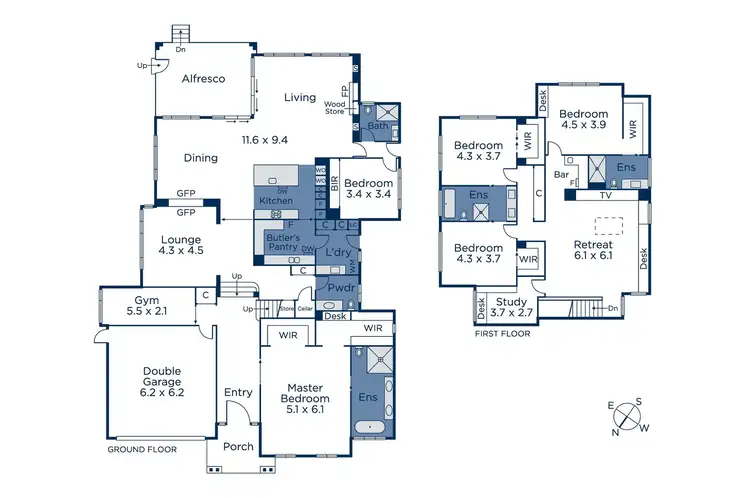 Floorplan of Homely house listing, 36 Wolseley Crescent, Blackburn VIC 3130