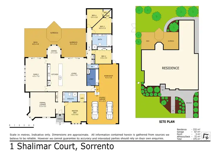 Floorplan of Homely house listing, 1 Shalimar Court, Sorrento VIC 3943