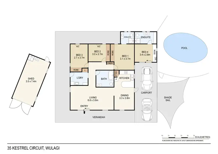 Floorplan of Homely house listing, 35 Kestrel Circuit, Wulagi NT 812