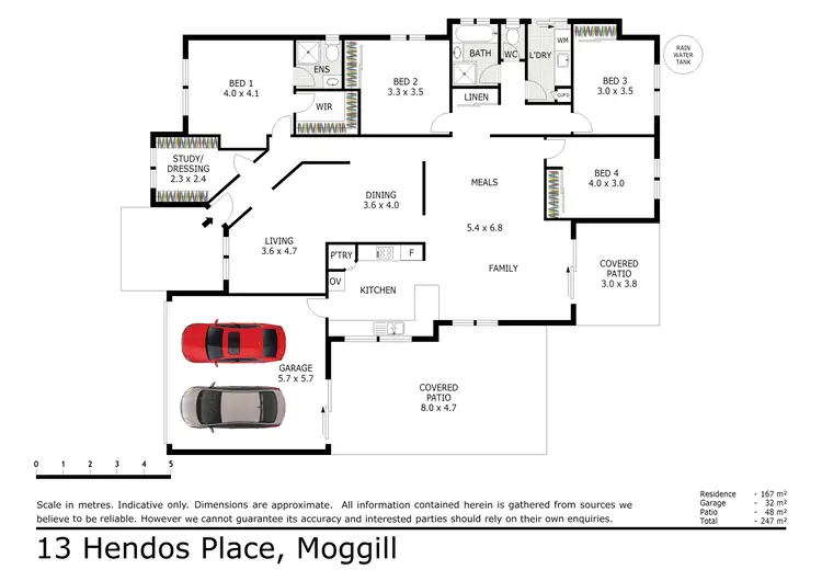 Floorplan of Homely house listing, 13 Hendos Place, Moggill QLD 4070