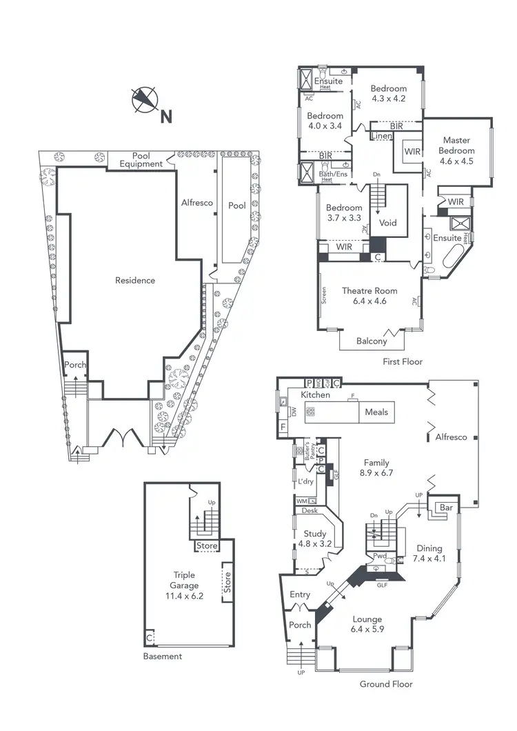 Floorplan of Homely house listing, 3 Duffryn Place, Toorak VIC 3142