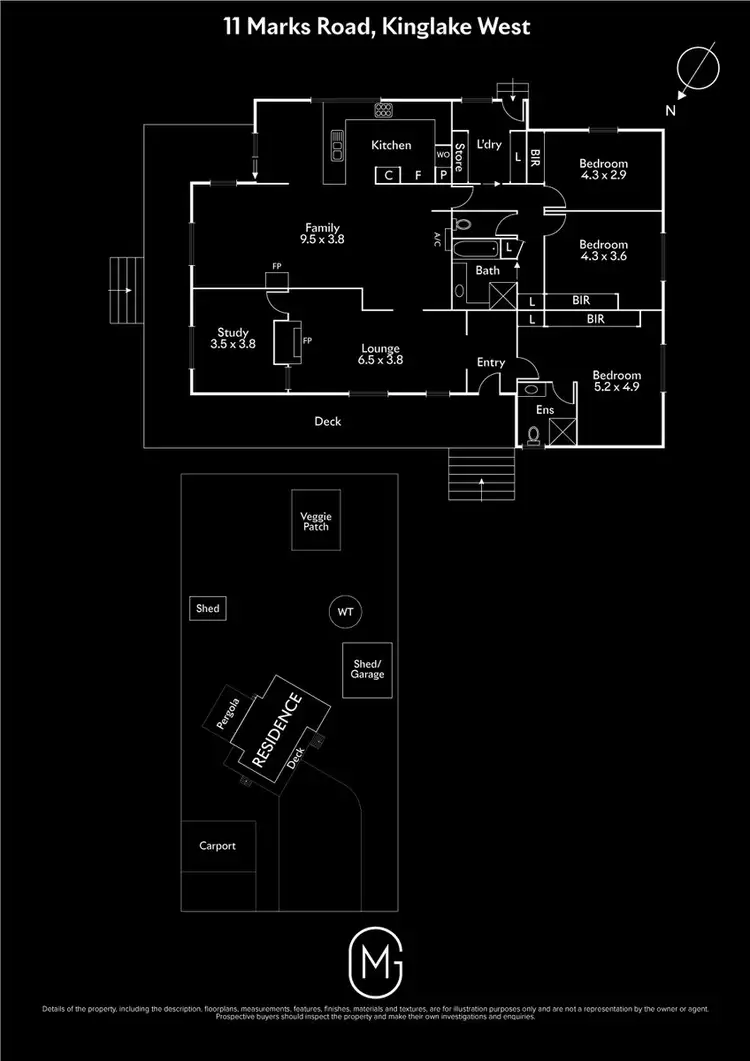 Floorplan of Homely house listing, 11 Marks Road, Kinglake West VIC 3757