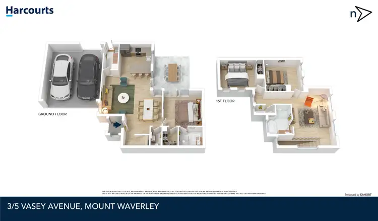 Floorplan of Homely townhouse listing, 3/5 Vasey Avenue, Mount Waverley VIC 3149
