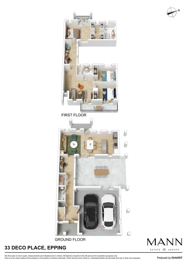 Floorplan of Homely house listing, 33 Deco Place, Epping VIC 3076