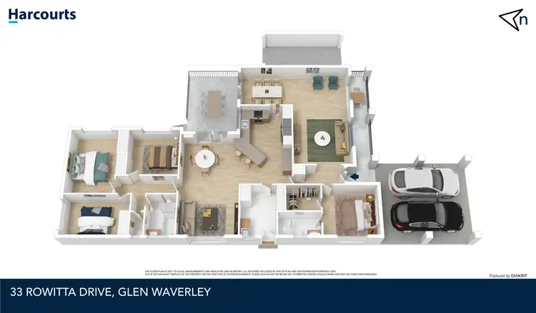 Floorplan of Homely house listing, 33 Rowitta Drive, Glen Waverley VIC 3150