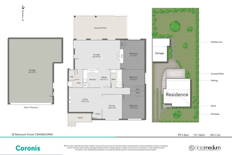 Floorplan of Homely house listing, 101/896 Bakewell Street, Cranbourne VIC 3977