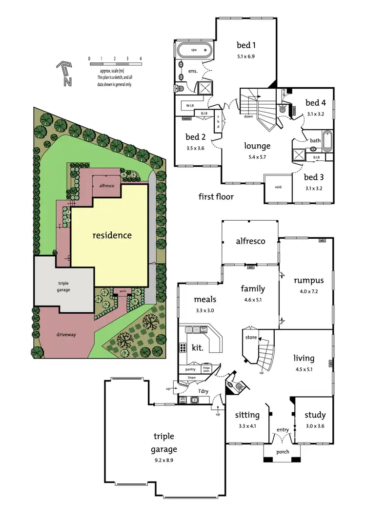 Floorplan of Homely house listing, 2 Nightingale Close, Donvale VIC 3111