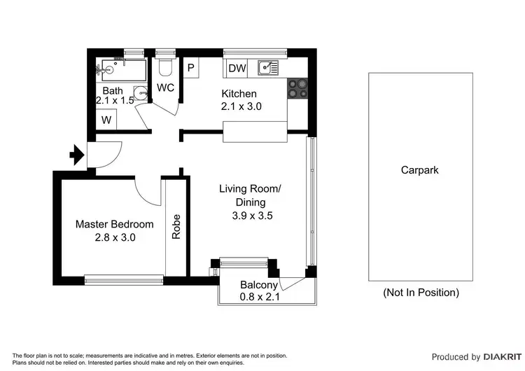 Floorplan of Homely apartment listing, 8/108 Park Street, St Kilda West VIC 3182