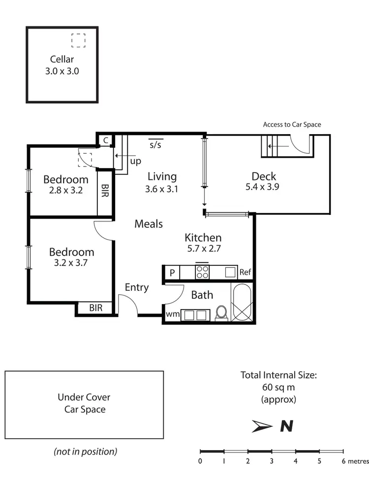 Floorplan of Homely apartment listing, 4/45-47 Hotham Street, St Kilda East VIC 3183