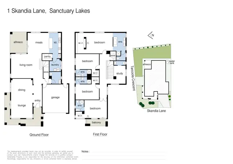 Floorplan of Homely house listing, 1 Skandia Lane, Sanctuary Lakes VIC 3030