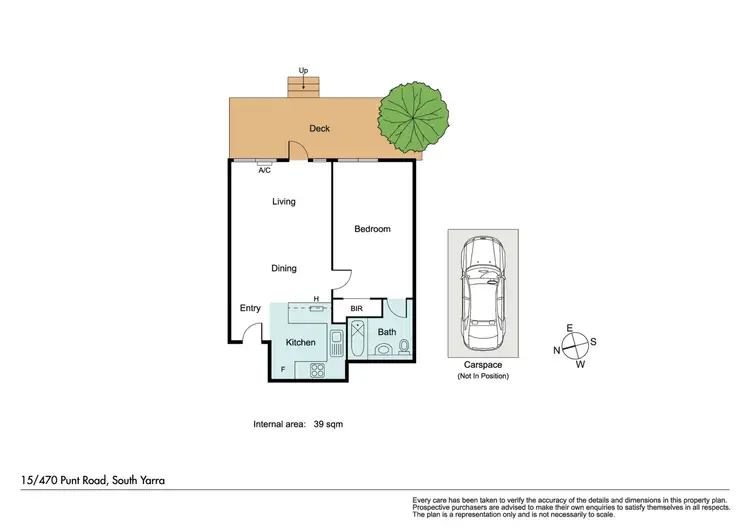 Floorplan of Homely apartment listing, 15/470 Punt Road, South Yarra VIC 3141