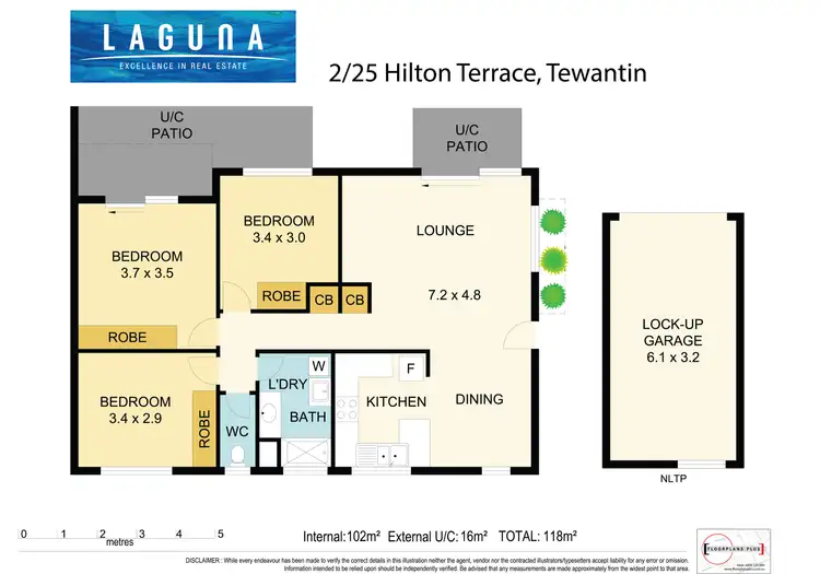 Floorplan of Homely unit listing, 2/25 Hilton Terrace, Tewantin QLD 4565
