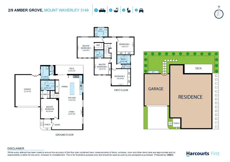 Floorplan of Homely townhouse listing, 2/9 Amber Grove, Mount Waverley VIC 3149