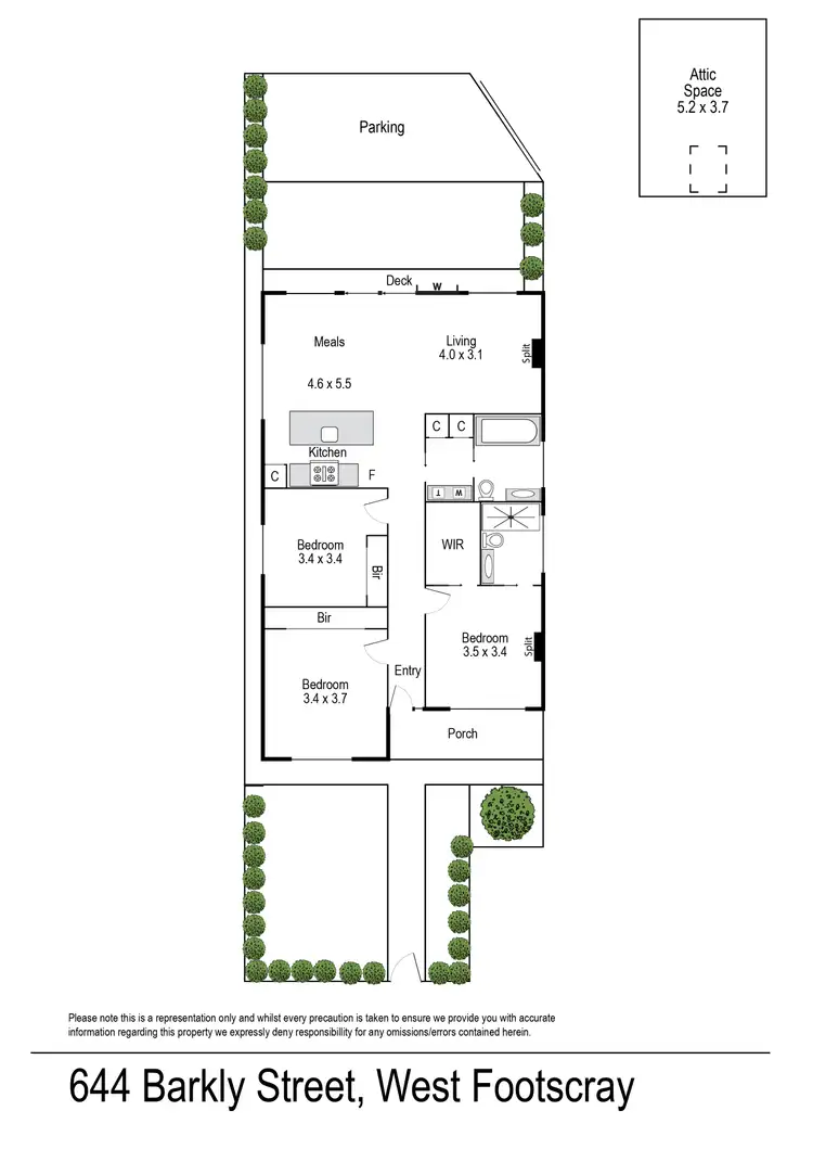 Floorplan of Homely house listing, 644 Barkly Street, West Footscray VIC 3012
