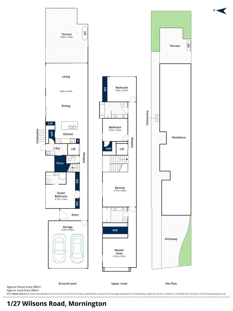 Floorplan of Homely house listing, 27 Wilsons Road, Mornington VIC 3931