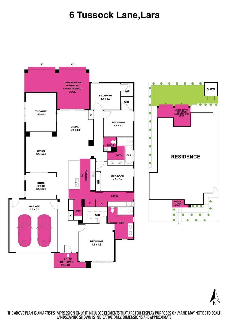 Floorplan of Homely house listing, 6 Tussock Lane, Lara VIC 3212