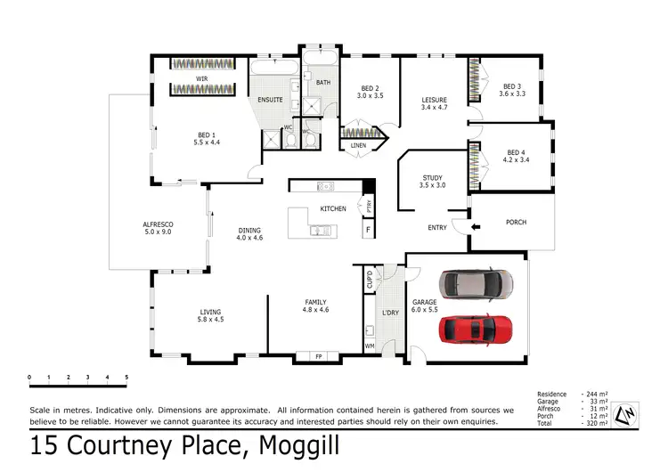 Floorplan of Homely house listing, 15 Courtney Place, Moggill QLD 4070