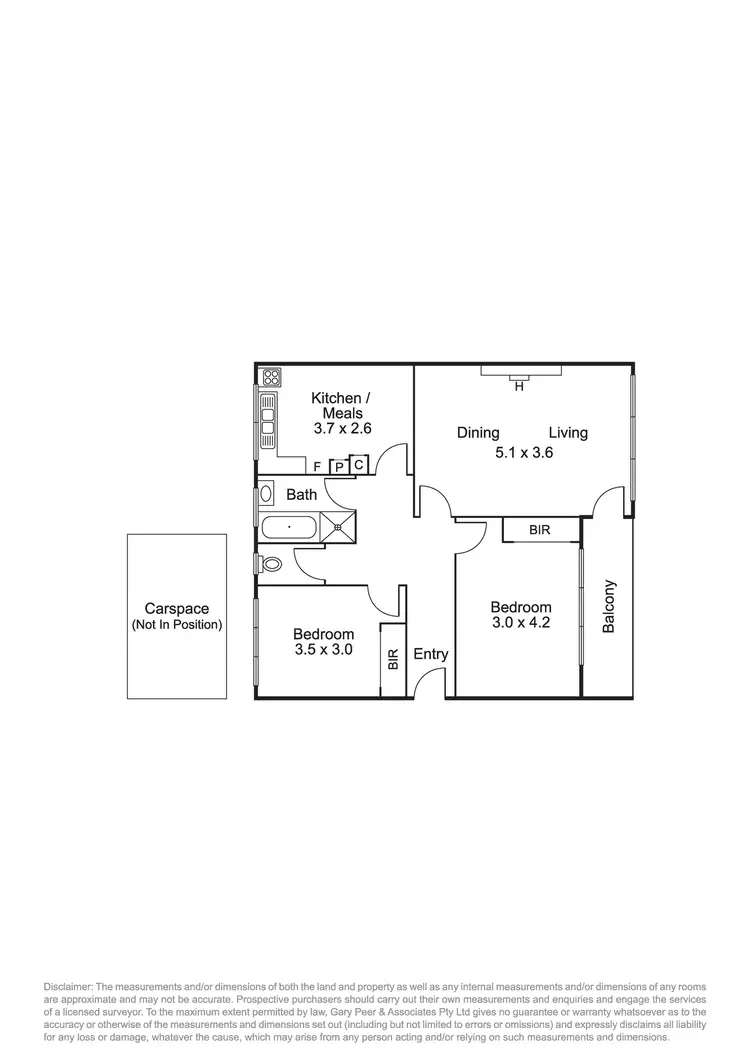 Floorplan of Homely apartment listing, 11/32 The Avenue, Windsor VIC 3181