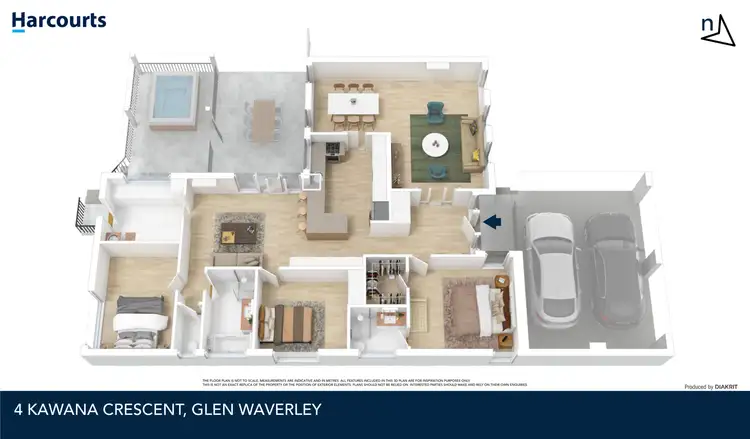 Floorplan of Homely house listing, 4 Kawana Crescent, Glen Waverley VIC 3150