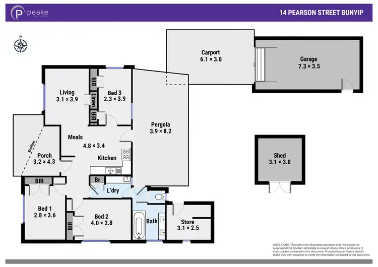 Floorplan of Homely house listing, 14 Pearson Street, Bunyip VIC 3815