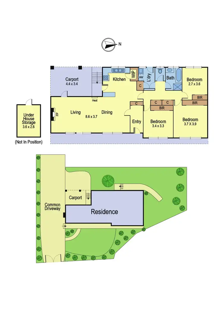 Floorplan of Homely house listing, 1/11 Bryan Court, Eltham VIC 3095